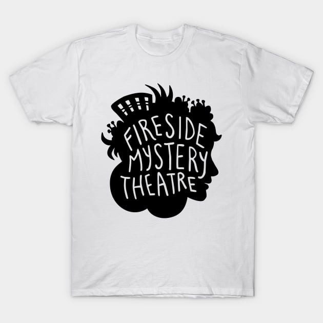 Large Black FMT Logo T-Shirt by Fireside Mystery Theatre